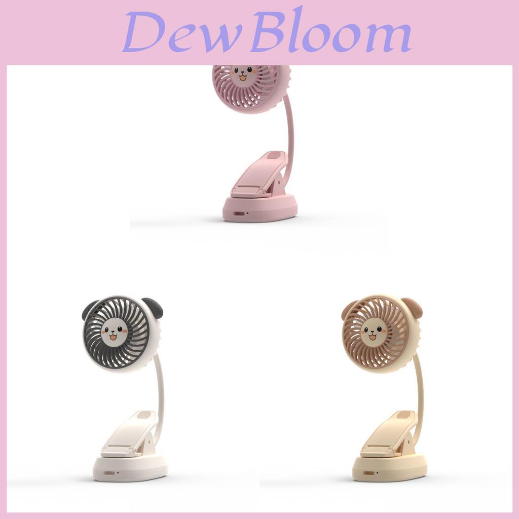 Baby Cartoon Clip Fan With Usb Charging And Quiet Operation For Dorm Room Or Nursery