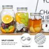 24 Pcs Tinplate Cover Metal Canning Jar Lids Spill Proof Caps Wide Mouth Mason Airtight Bottle Caliber Reusable
