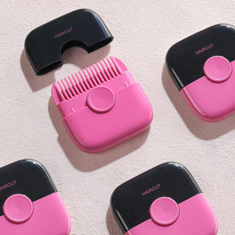 Триммер для стрижки волос 2 в 1, парикмахерская расческа, машинка для стрижки челки, средство для удаления волос, домашние мини-инструменты для макияжа для красоты, аксессуар для стрижки волос