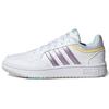 Hoops 3.0 White Matte Purple Metallic Women Sneakers Cloud-White Almost-Yellow GX1806