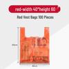 Jiachi Red T-shirt Plastic Shopping Bags