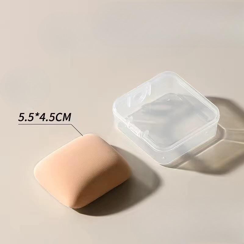Прозрачная Круглая/Квадратная/Треугольная, Пустая Коробка для Хранения, Портативная Коробка для Хранения Косметических Пуховок для Макияжа, Подходит для Хранения в Путешествиях