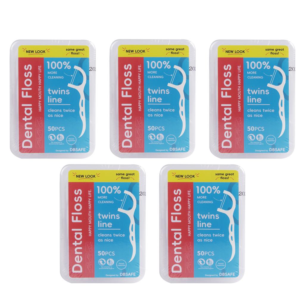 1/5/10 Box Portable Disposable Dental Floss Plastic Toothpick High-tension Dental Floss Stick Dental Floss Box Oral Care DBsafe