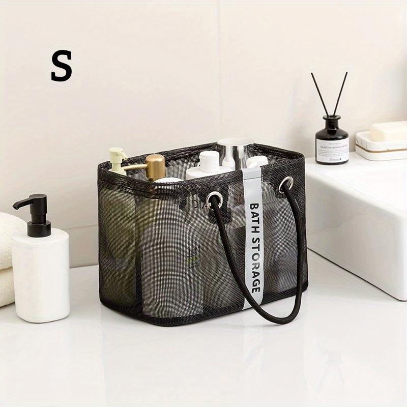 Portable Shower Basket, Bathroom Storage Basket, Mesh Breathable Toiletries Storage Bag, Household Shower Storage Basket