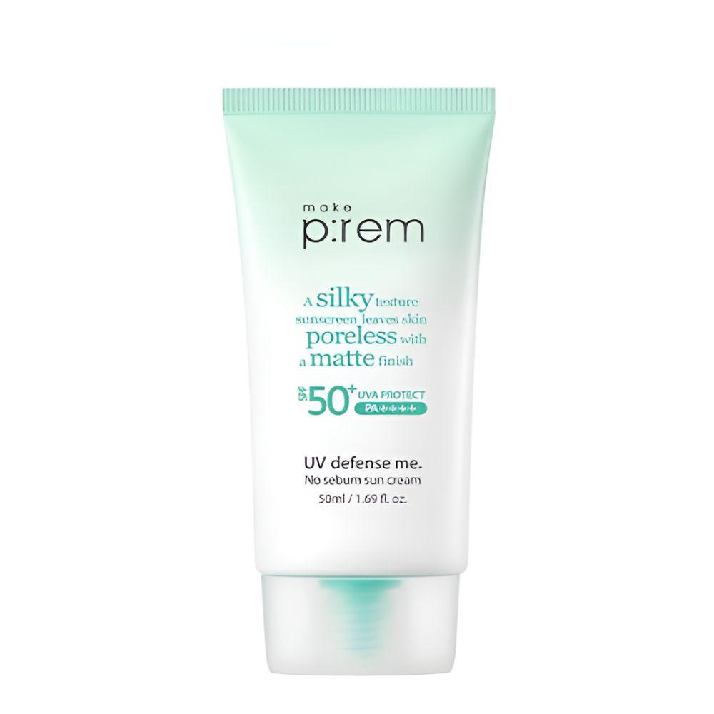 Make P:REM UV Defense Me No Sebum Солнцезащитный крем SPF50+ PA++++ Контроль жирности Матирующий солнцезащитный крем 50 мл