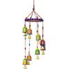 Handcrafted Decorative Wall/Door/Window Hanging Bells Decorative Showpiece - 49 Cm  (Brass, Paper Mache, Multicolor)