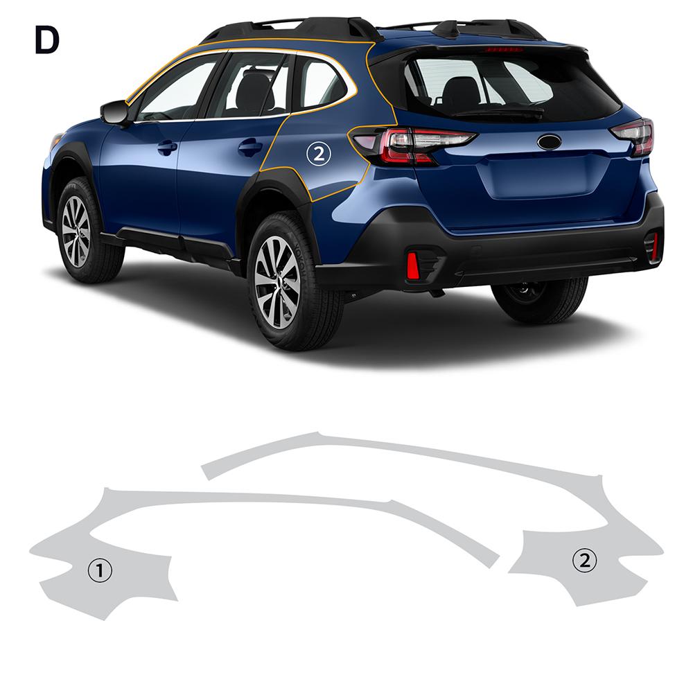 Для Subaru Outback 2020 2025 2025 Защитная пленка для краски Прозрачная пленка PPF Защита от царапин Предварительно вырезанная Пленка для кузова автомобиля 0,2 мм Покрытия