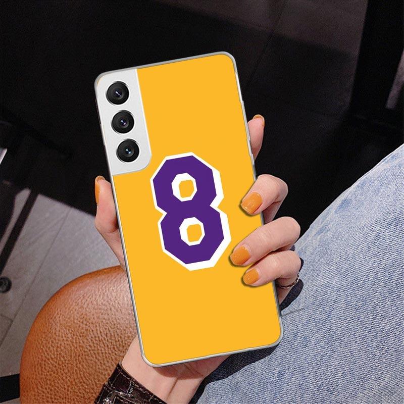 Basketball 23 24 8 Number Phnoe Case for Samsung Galaxy S26 S25 Edge S23 S24 Ultra S22 Plus S21 S20 FE Unique Cover Soft Coque G