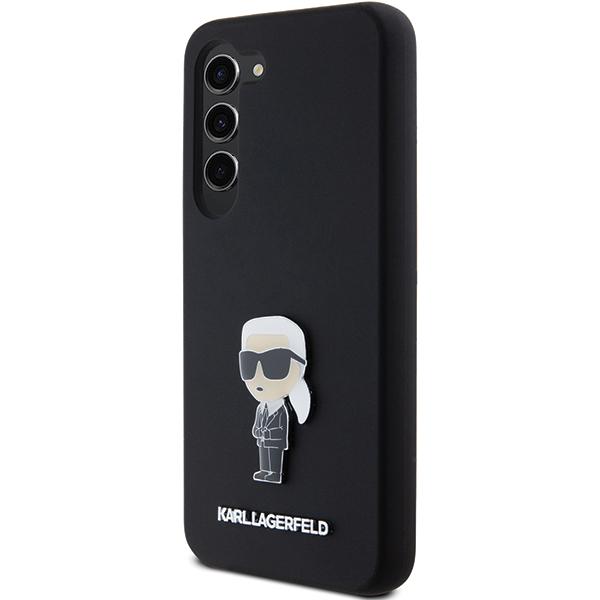 Etui Karl Lagerfeld Silicone Ikonik Metal Pin Do Galaxy S23+, Czarne