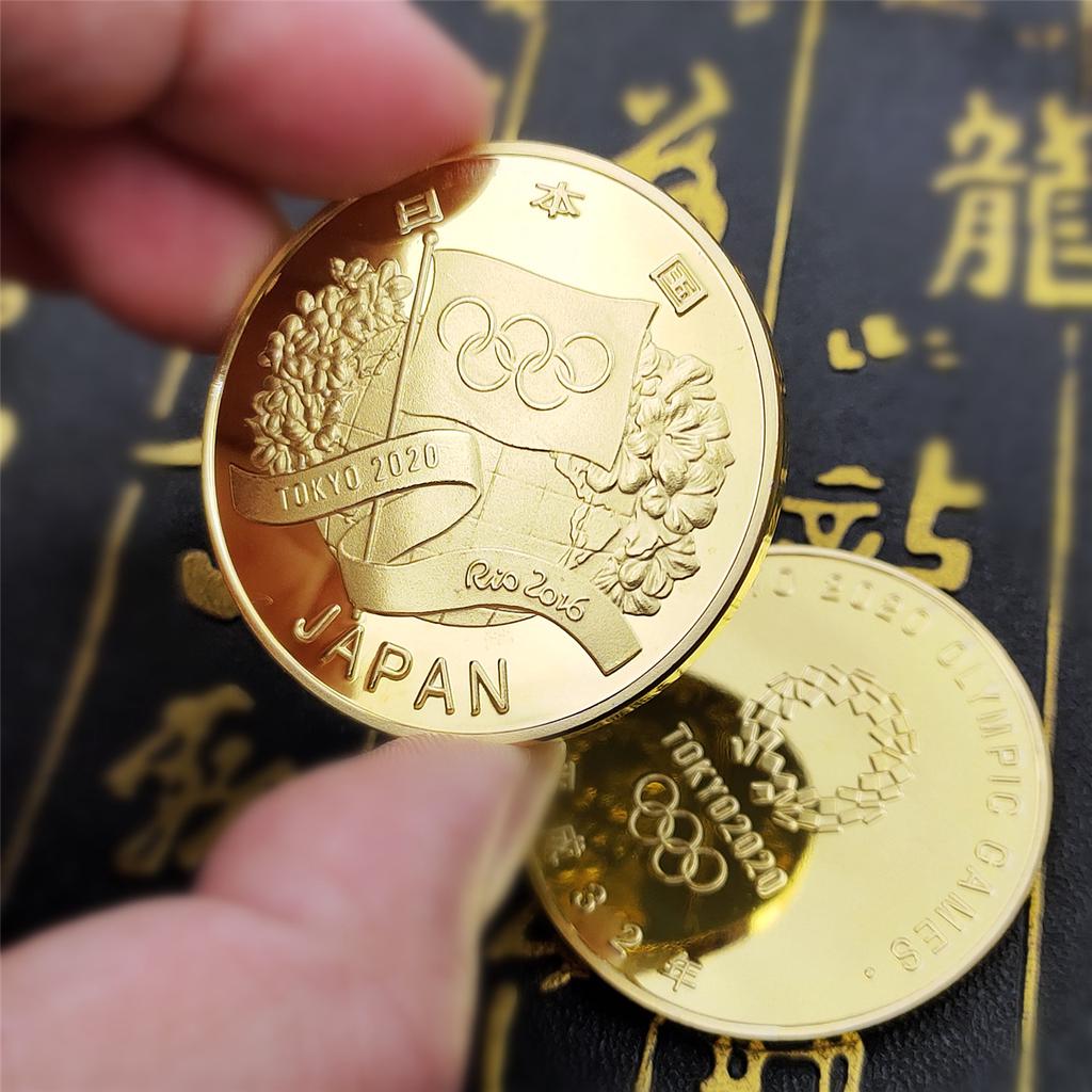 Япония Токио Олимпийские игры посеребренная монета сувенирные памятные монеты подарочная копия