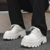 Men Luxury Fashion Wedding Party Dress Platform Shoes Lace-up Original Leather Oxfords Shoe Black White Sneakers Cool Footwear