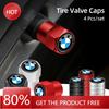BAAK1 2025 Hot 4Pcs Car Wheel Air Stem Cover Tire Valve Dustproof Caps For BMW G30 G20 G05 G07 G02 G01 E70 E71 F40 F10 F30 F07 F06 F20