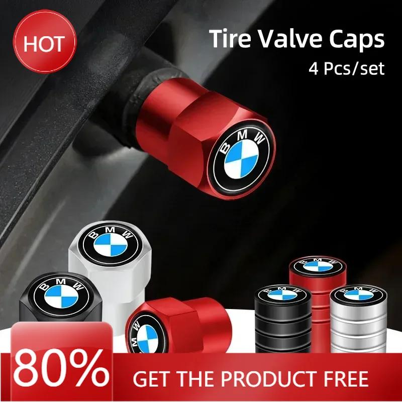 BAAK1 2025 Hot 4Pcs Car Wheel Air Stem Cover Tire Valve Dustproof Caps For BMW G30 G20 G05 G07 G02 G01 E70 E71 F40 F10 F30 F07 F06 F20