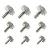 Knurled Thumb Screws, M3, M4, M5, Stainless Steel, Convenient Set of 9, RTN-YB, for Vernier Calipers and Measuring Instruments