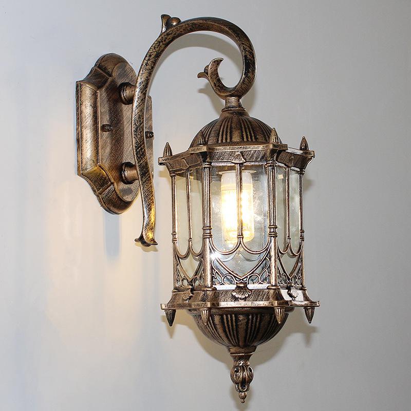 Ретро Водонепроницаемый Наружный Настенный Светильник для Балконов, Дворов и Лестниц - Американский/Европейский Стиль