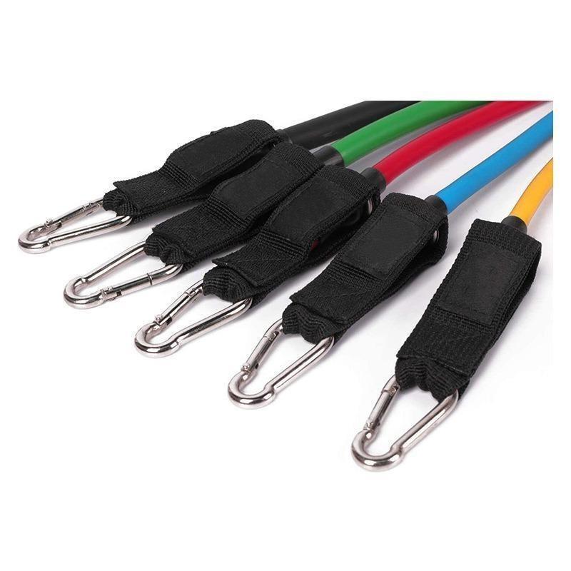 11pcs Resistance Bands Set Bodybuilding Exercise Equipment Fitness Elastic Rope Strength Training Tensioner Workout Expander