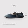 Velvet FlatSoled Cloth Shoes Women'S OneWord Buckle Design Mary Jane Women'S Shoes Korean Comfort