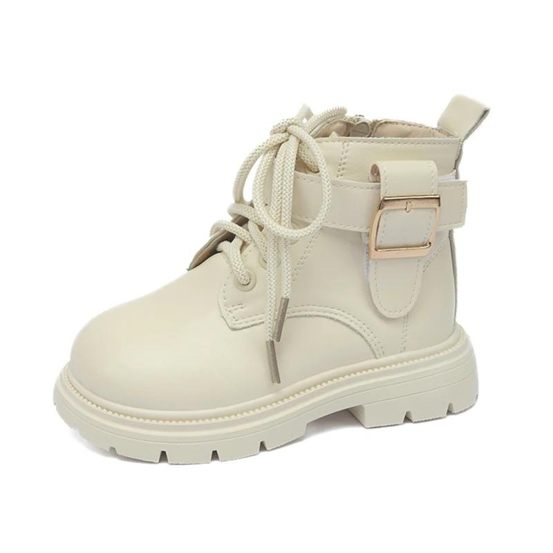 Детские мотоботы Красивые Модные Ботильоны для мальчиков и девочек Однотонные Универсальные 2024 Совершенно новые Детские короткие ботинки Мягкая подошва