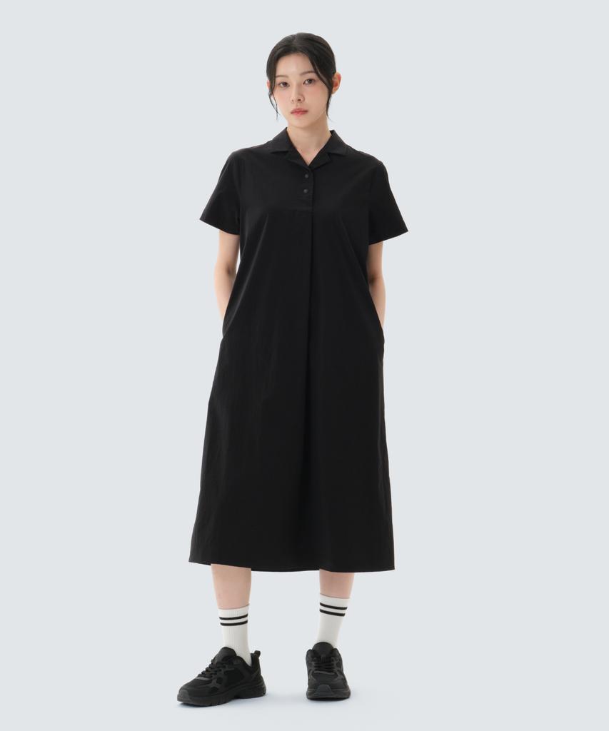 Платье Root Collar от SNOWPEAK APPAREL (S26Mwrop61) черный