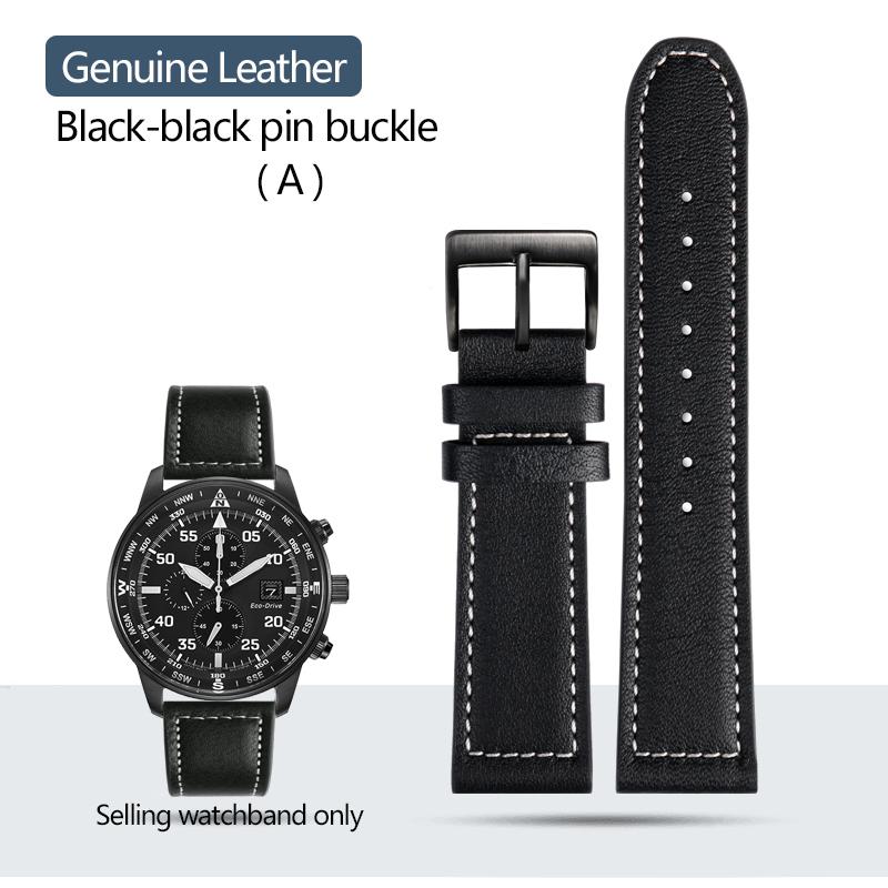 High Quality Cowhide Leather Watchband for Citizen CA0690 CA0695-17E CA4500 Bracelet Men's Steel Rubber Watch Strap 20mm 22mm