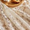 Lace Tablecloth, Polyester Rectangular High-end Romantic Lace Dining Tablecloth, Suitable for Weddings, Parties, Banquets or Coffee Table Decoration