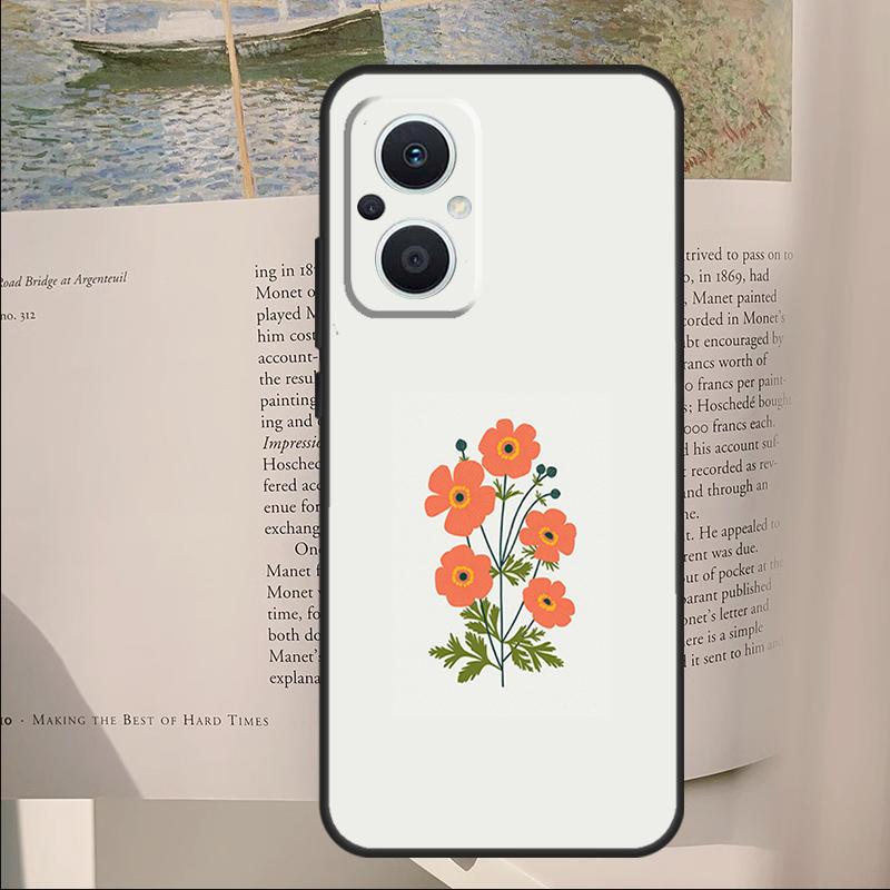 Purple Background Pattern Cover For OPPO Reno 10 12 13 14 Pro 11 F 12F 13F 14F 7 8 Lite OPPO Find X9 X6 X5 X8 Pro Case