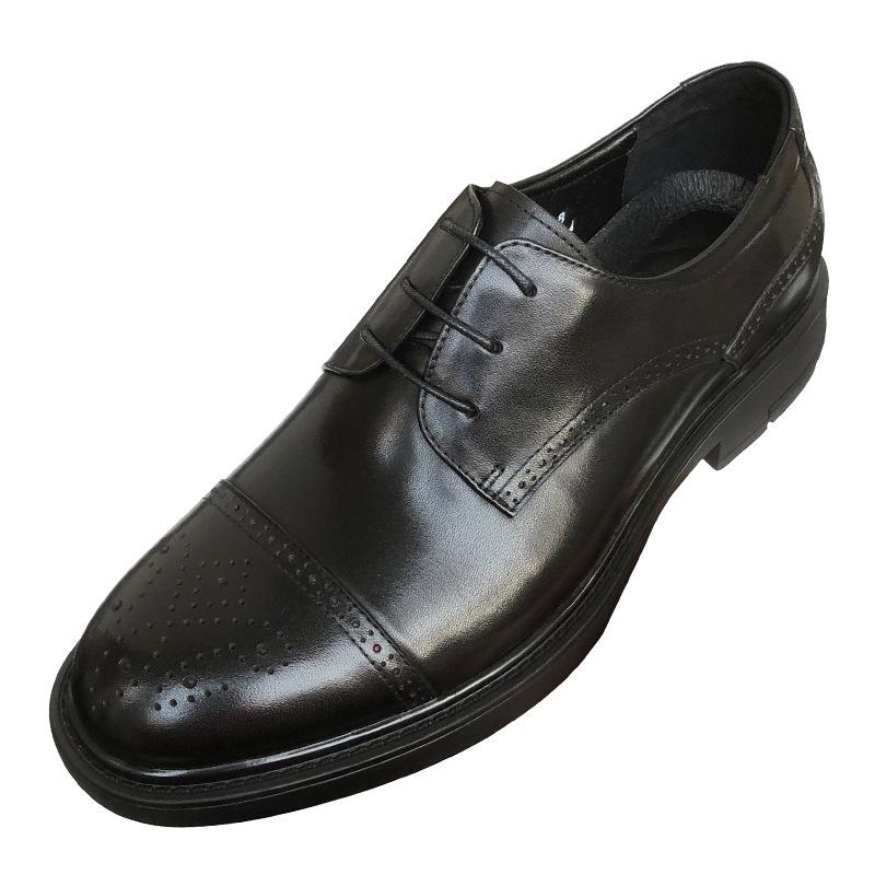 Высококачественные кожаные туфли Brock с гравировкой, мужские деловые кожаные дышащие повседневные туфли для поездок на работу, мужские свадебные туфли для костюма