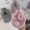 Rabbit Fur Hand Warmer Winter Plush Hot Water Bottle Portable Hot Water Bottles for Girls Waist Hand Bed Women's Belly Warmer