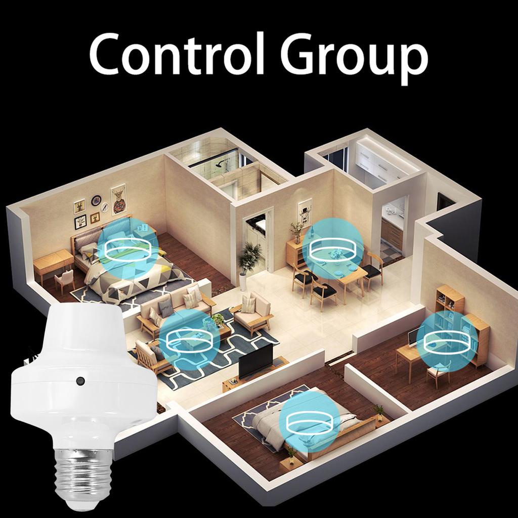 A C90-250V Интеллектуальные лампочки с беспроводным подключением BT и держатель розетки E27 Поддерживаемые телефоны