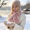 Cozy Velvet Scarf for Outdoor Travel Women Faux Fur Scarf, Winter Neck Warmer Cold Weather, Short Collar Scarves, Soft Imitation Mink & Not