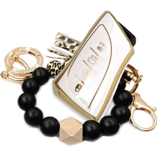 Для Lexus Key Fob Cover, держатель для браслета ключей подходит для RX350h ES LS RS GX 460 LX LC 500/500h Smart Key Car Accessories