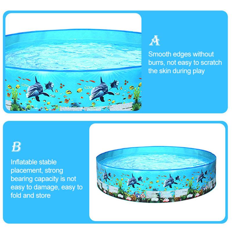 125X30/155X30/186X40/247X45Cm Надувной Бассейн Сад Задний Двор Открытый Детский Семейный Складной Бассейн