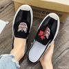 Summer Men Canvas Shoes Ice Silk Mesh Shoe Lazy Shoe Casual Shoes Slip-on Hemp Shoes Graffiti Espadrilles Men Footwear Flats New