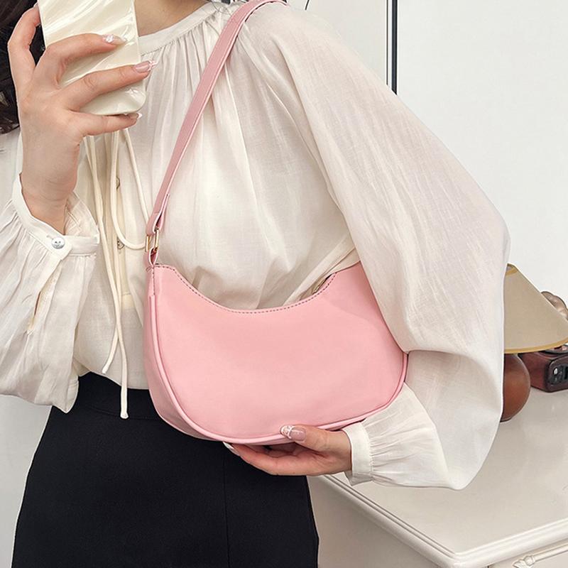 Женская мода маленькая сумка-клатч ретро однотонная искусственная кожа плечо подмышки сумка хобо повседневная женская сумка-клатч тоут кошелек