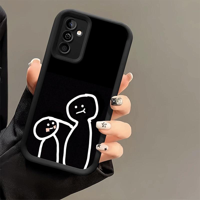 Чехол для телефона Samsung Galaxy S26 S25 Ultra S24 FE Смешной Стикермен Человек-спичка Чехол S23 Plus S22 + S21 S20 5G Мягкий Силикон Funda