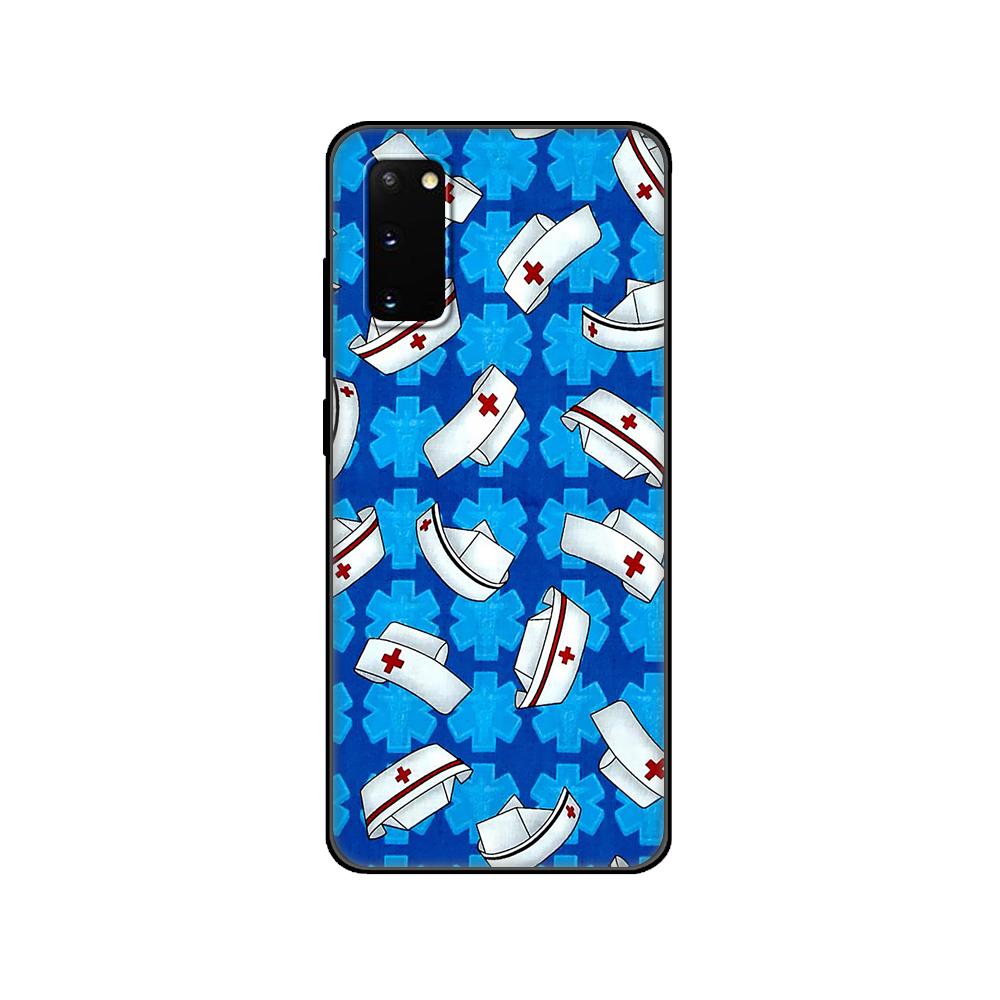 Черный чехол из ТПУ для Samsung Galaxy S20 /S20 PLUS/S20 ultra/S20+ /S20FE задняя крышка медсестра медицина медицина здоровье