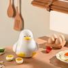 Kitchen Tools Cute Duckling Microwave Egg Steamer Four Grid Multi-function Food Grade Steamer Plastic Steamer Box Breakfast