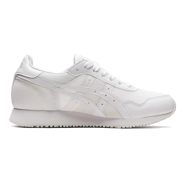 Asics Кроссовки Tiger Runner для теста на физическую подготовку и экзамена, амортизирующие, износостойкие, низкие, для бега, белые, для подростков 1204A015-103