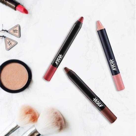 Nykaa MATTE-ilicious Карандаш для губ - Next Level Nude (2,8 г) оттенок № 04 С косметической точилкой Prove Your Point