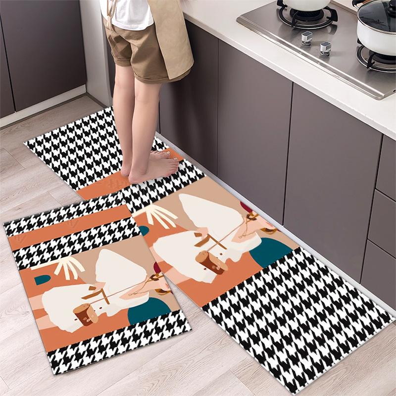 Коврик для кухни Мягкий утолщенный коврик для пола для кухни Водонепроницаемый нескользящий коврик для пола Ковровая дорожка