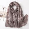 Spain Luxury Fashion Retro Cashew Floral Viscose Shawl Scarf High Quality Wrap Pashmina Stole Bufanda Muslim Hijab Snood