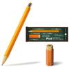 Механический карандаш и ластик в стиле Pizz Pencil Полностью резиновое покрытие для надежного захвата | Сделано в Японии 0,5 мм [Ярко-желтый]