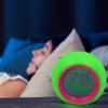 Digital Alarm Clock with Colorful Light Temperature Detect Snooze Function Battery Operated Multifunctional Alarm Clock
