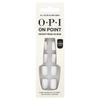 OPI, On Point, Instant Press-On Mani, Short Length, All Ice On Alpine Snow, 27-Piece Kit