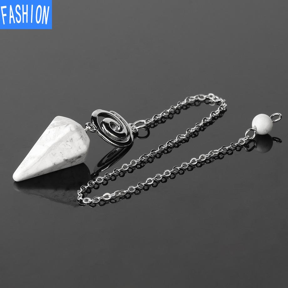 Crystal Pendulum for Exploration Shuttle Spirit Cone Pendulum Spiral Crystal Stone Quartz Pendant Healing Pendulum