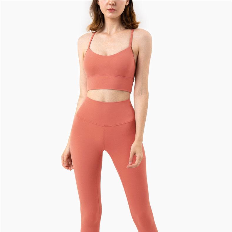 Женский беспроводной удлиненный бюстгальтер для бега в сборе, нижнее белье, удобный бюстгальтер для пилатеса, летний сексуальный красивый спортивный жилет для йоги