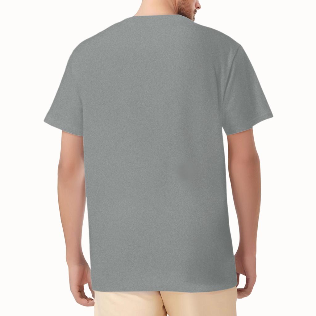 Мужская повседневная футболка свободного силуэта с принтом, круглый вырез, пуловер, короткий рукав, топ