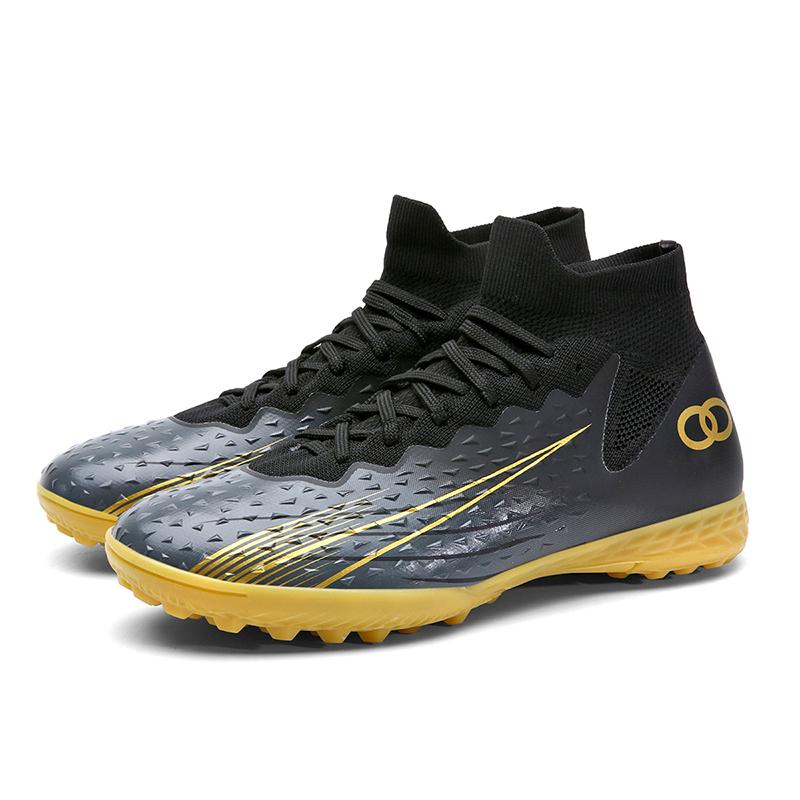 Новые мужские высокие футбольные бутсы высокого качества для профессиональных тренировок футбольные бутсы для игры на траве на открытом воздухе прочные футбольные бутсы кроссовки