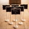 1Pc Mini Chalkboard Chalkboard Rectangular Angled Wedding Table Number Sign