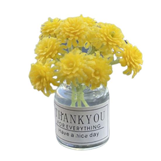 Миниатюрная стеклянная ваза с цветами, искусственный букет, настольные украшения, цветы бонсай для установки на транспортное средство